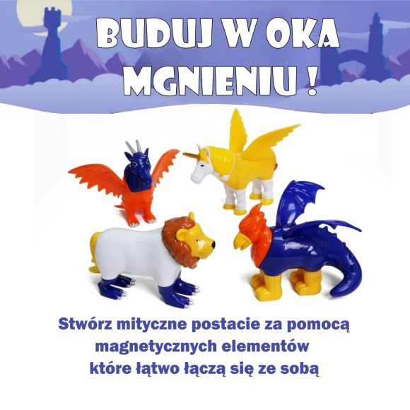 MAL 62015 MalBlo MAGNETIC Zwierzęta mityczne królestwo