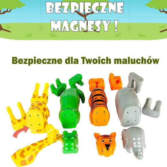 MAL 62000 MalBlo MAGNETIC Zwierzęta z dżungli