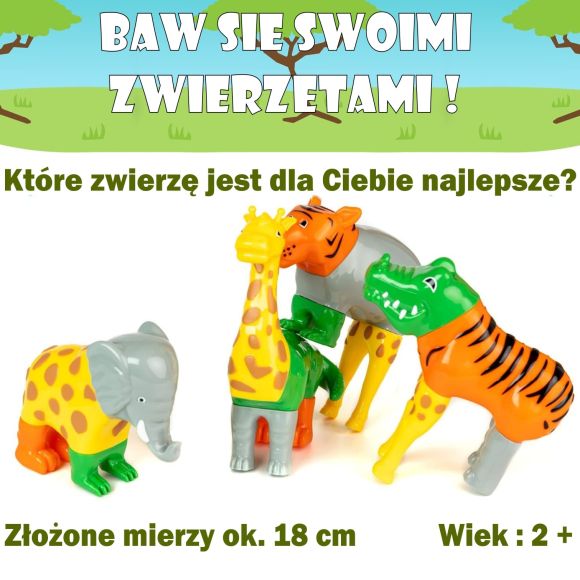 MAL 62000 MalBlo MAGNETIC Zwierzęta z dżungli