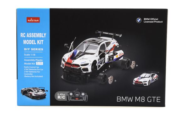 RASTAR 97200 R/C 1:18 BMW M8 GTE model do złożenia