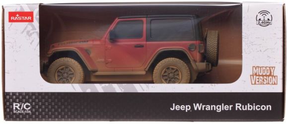 RASTAR 79500-4 R/C 1:24 JEEP Wrangler Rubicon Muddy Version