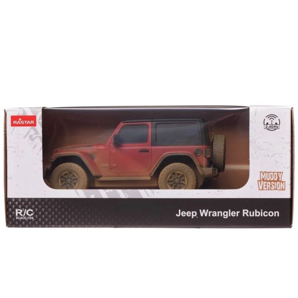 RASTAR 79500-4 R/C 1:24 JEEP Wrangler Rubicon Muddy Version