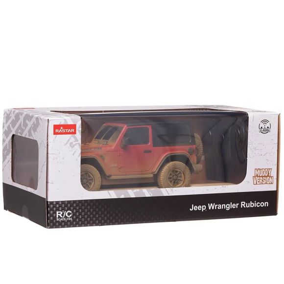 RASTAR 79500-4 R/C 1:24 JEEP Wrangler Rubicon Muddy Version