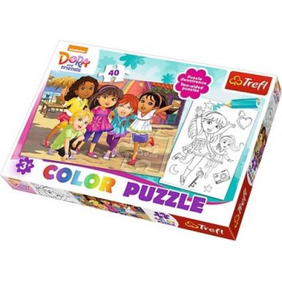 Color puzzle 40el. Dora Trefl 36512 SWD