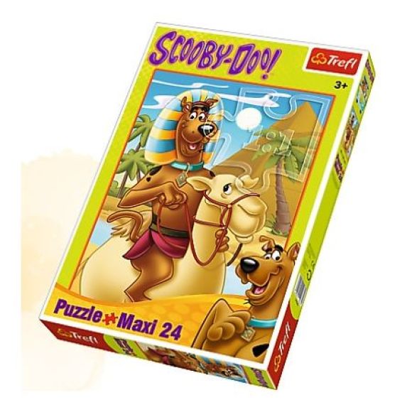 Puzzle 24el.maxi Scooby Doo w Egipcie Trefl 14157