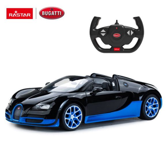 RASTAR 70400 R/C 1:14 Bugatti Veyron 16.4 Grand Sport Vitesse czarno-niebieski