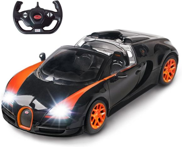 RASTAR 70400 R/C 1:14 Bugatti Veyron 16.4 Grand Sport Vitesse czarno-pomarańczowy