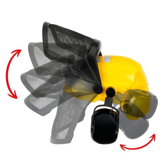 Klein 8197 Zestaw drwala z piłą łańcuchową, przyłbicą i rękawicami NEW