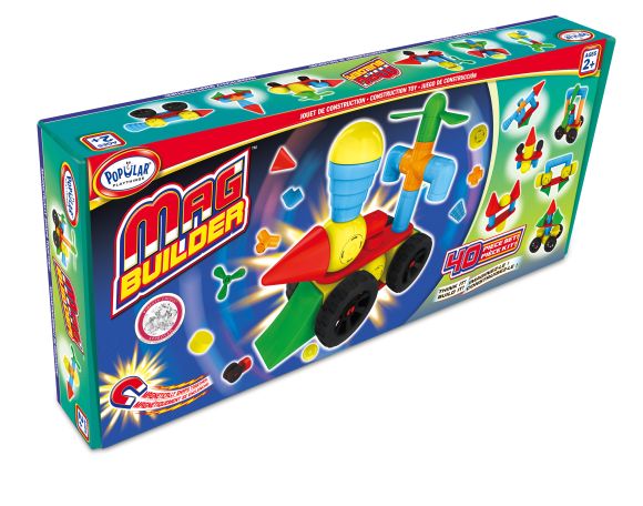 POP 18303 Klocki magnetyczne Mag Builders 40el. Popular