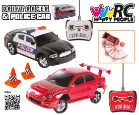 HP 38011 Akcja policyjna  zestaw driftujących pojazdów RC Happy People